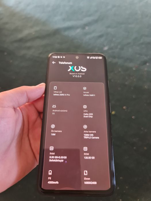 Infinix zero x pro 8+3/256. Holati yangi olinganiga 3 oy bulgan holati