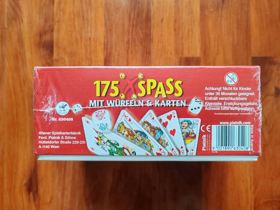 vand joc de societate cu zaruri 175 x spass PIATNIK ,, nou sigilat,,
