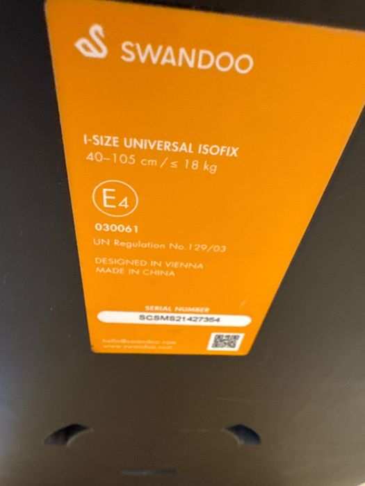 Scaun auto Swandoo Marie3- 0-4 ani - editie limitata only black