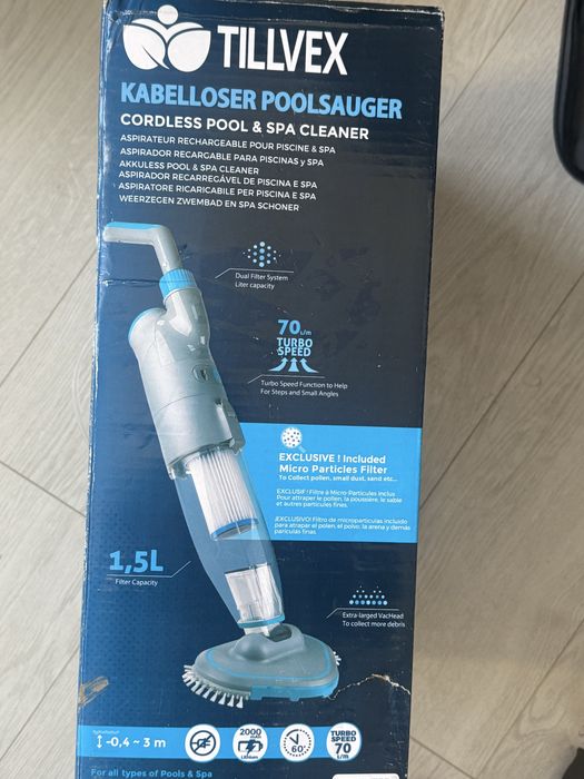 Aspirator Tillvex pentru piscina si spa ,fara fir