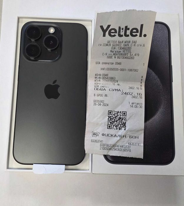 ***Перфектен/Гаранция*** Apple Iphone 15 Pro 128GB