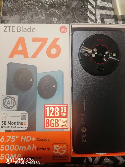 Нов смартфон ZTE A76 5G 128 GB