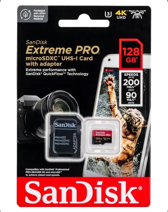 Карты памяти SanDisk MicroSD и SD флешки