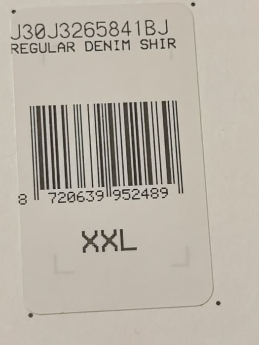 Camasa blugi Calvin Klein Jeans, noua (eticheta), bumbac, maneci lungi, croi regular, marimea XXL