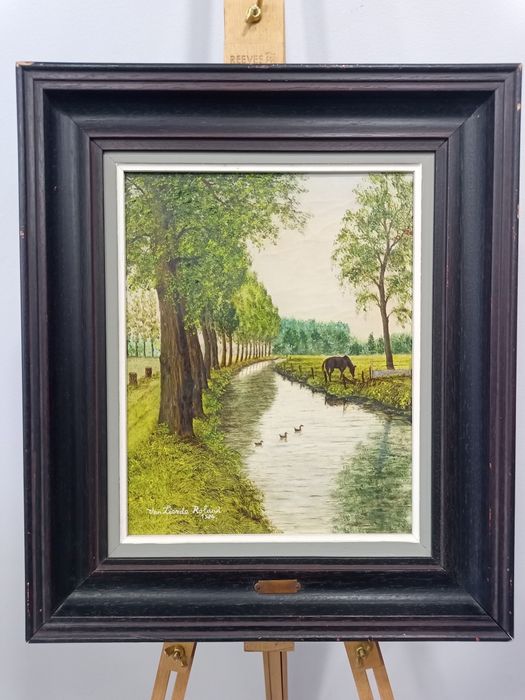 маслена картина ван лиерде: 36 x 42 см, подписана