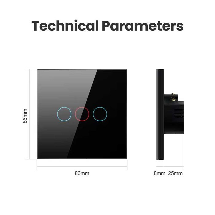 Avatto TS03 Wi-Fi Ключ за осветление БЕЗ изискване на НУЛЕВ проводник