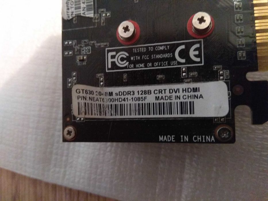 Продам видеокарту Palit GeForce GT 630 2GB