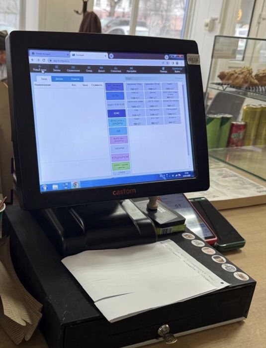 POS-терминал Custom, сенсорный кассовый компьютер