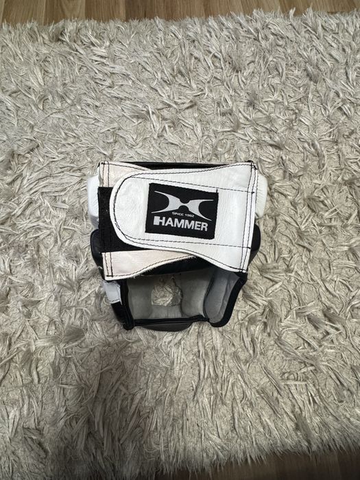 Cască HAMMER din piele naturală NOUĂ pentru box