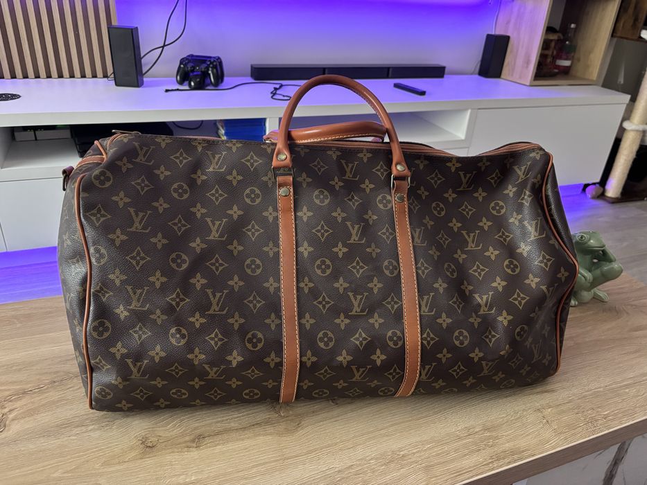 Geantă de voiaj Louis Vuitton Keepall 50 Monogram – Piele naturală