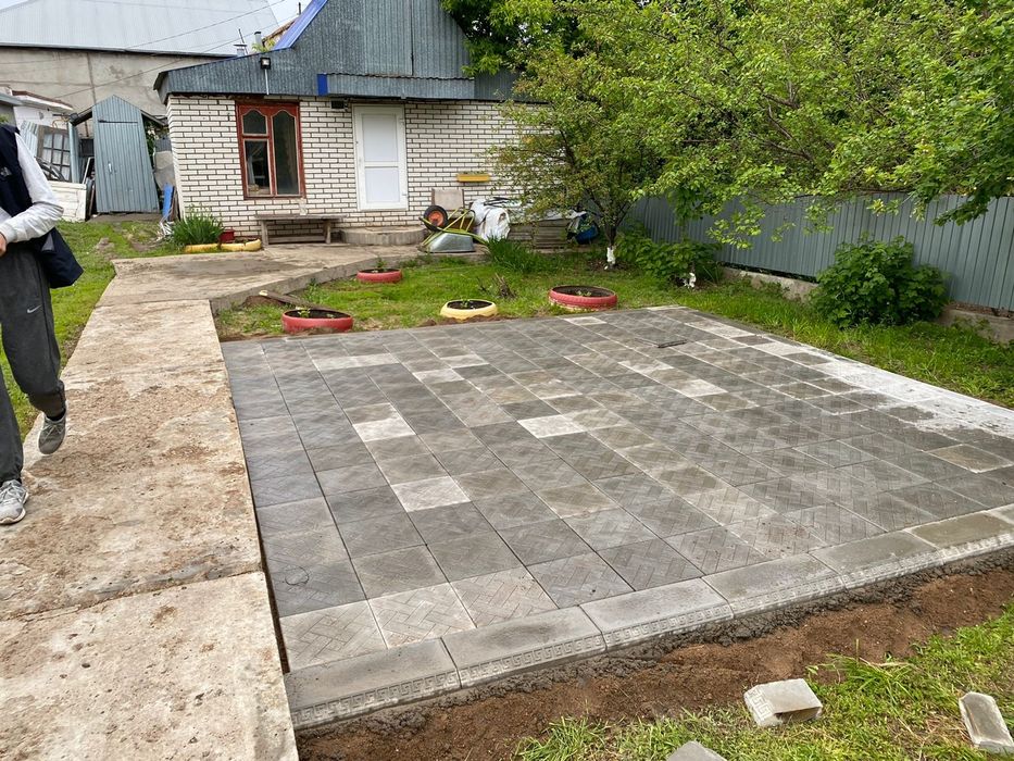 Укладка брусчатка