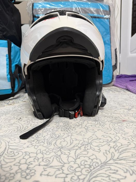 Шлем мото с гарнитурой