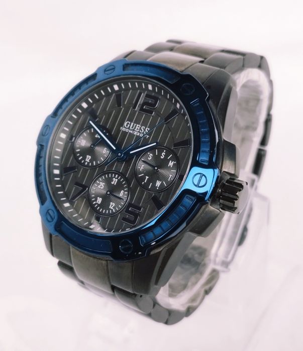 Ceas bărbătesc Guess W0601G1, oțel inoxidabil, cu cuarț, ceramic.