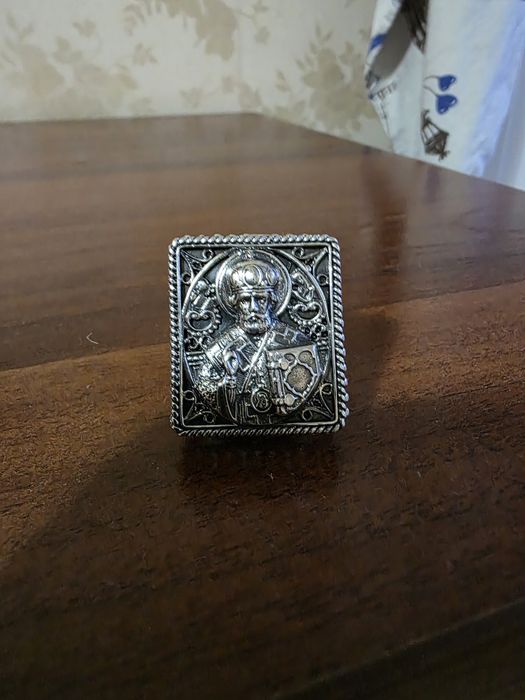 Мужская печатка серебро