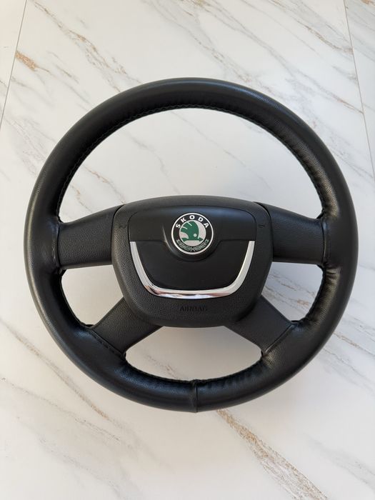 Volan complet + spira + manete Skoda Octavia 2 FL OE