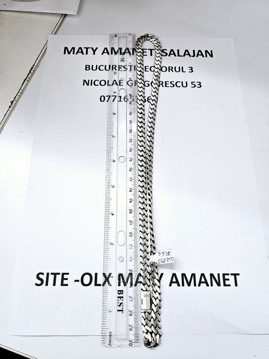 Vand lantic din argint 925 71.6 g cod 899