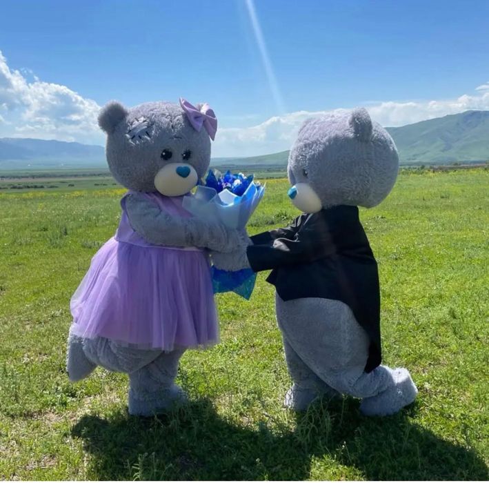 Мишка девочка и мальчик