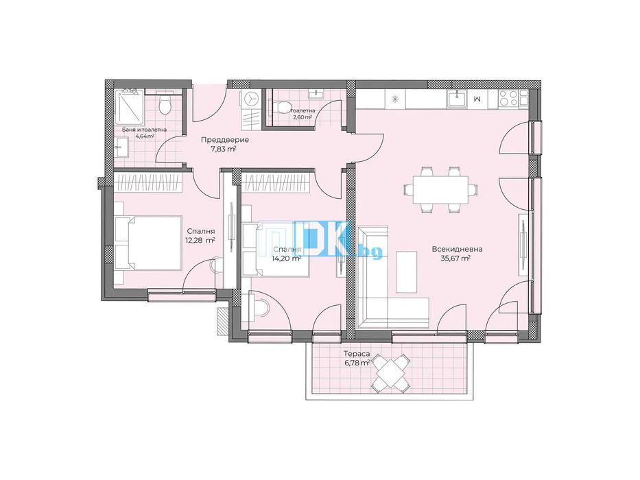 Продава се Тристаен апартамент в Пловдив, Остромила - 116 кв.м за 738 €/кв.м - Снимка #5