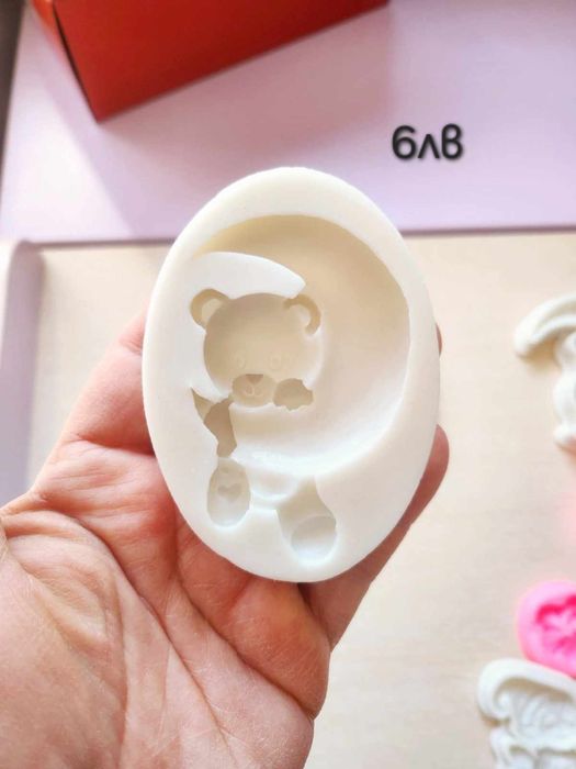 Силиконови молдове, форма, калъп за восък, гипс, сапун