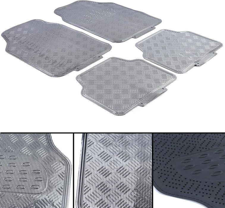 стелки за кола pvc alu look carbon / карбон 4броя sumex apa4000