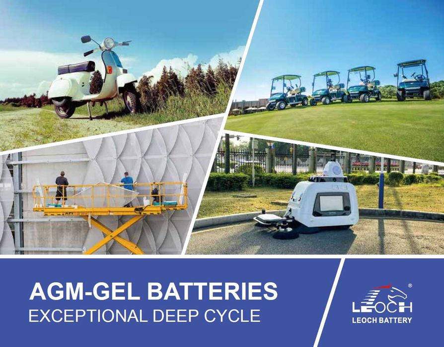 Тяговый аккумулятор AGM GEL 6V 12V для Поломоечная машина