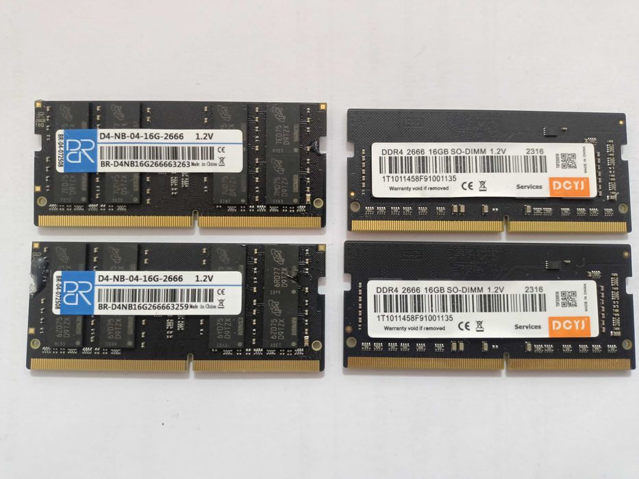 Продам 4 планки ОЗУ для ноутбуков