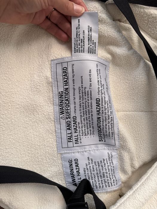 Кенгуру Bumpsuit букле Ivory