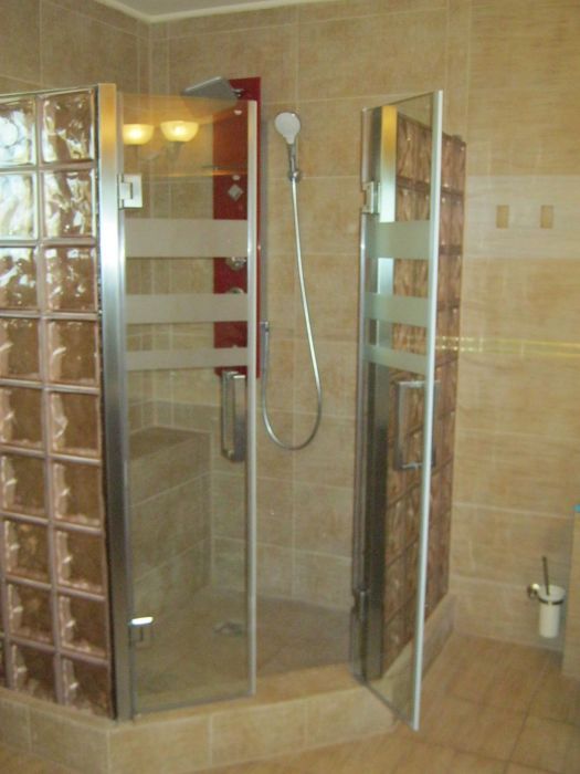 Cabine dus din sticla securizata sablata sau transparenta