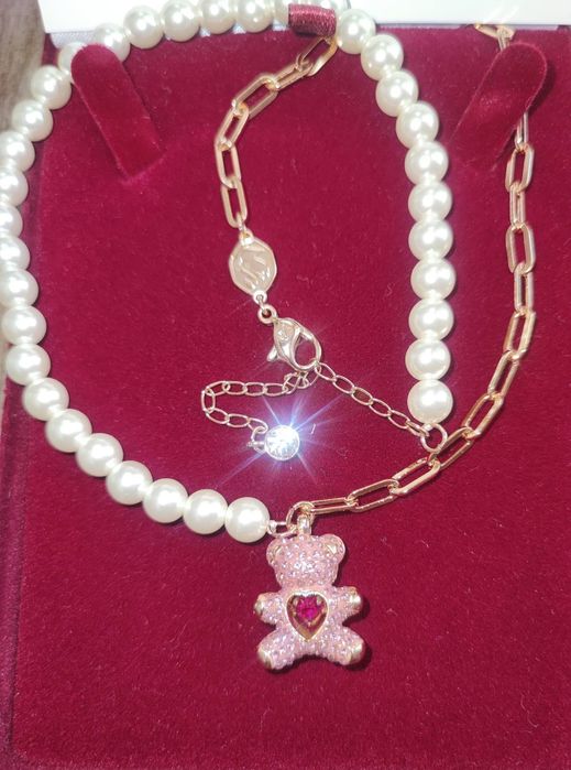 Колие и Гривна с мече TEDDY и камъни Сваровски