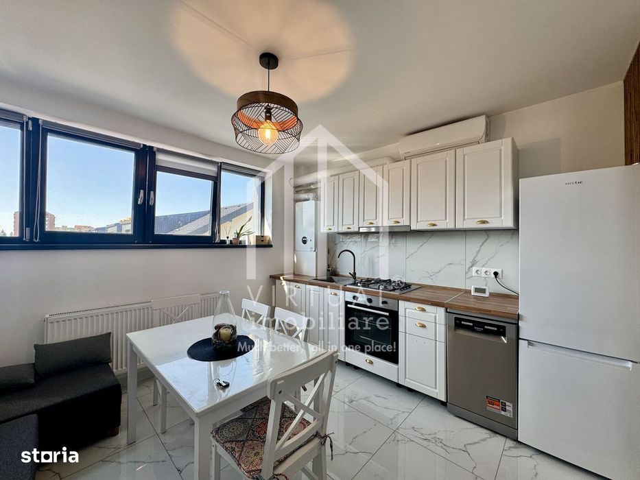 Apartamet cu 2 camere, 52mp utili, loc de parcare, mobilat, Selimbar — fotografia 3