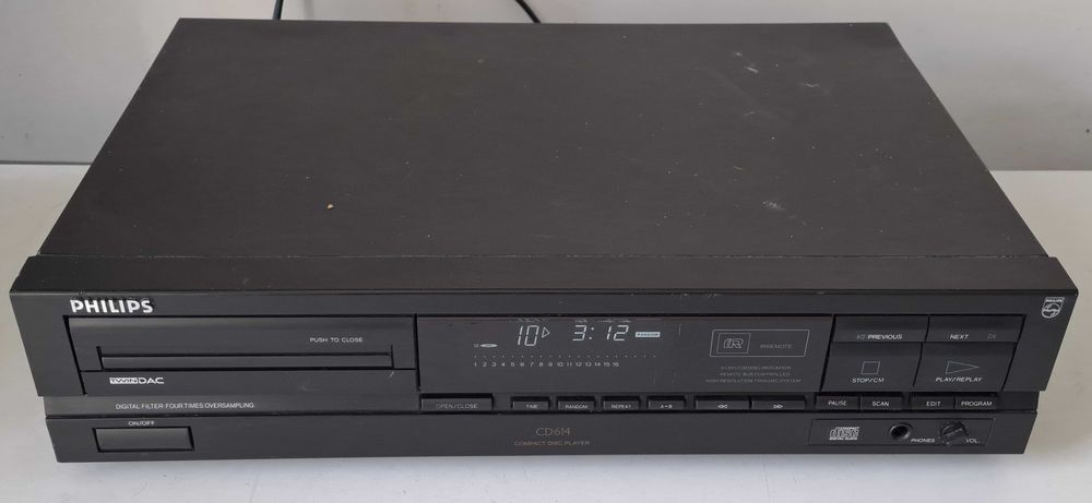 CD Player Philips CD 614 – Belgium – Twin DAC TDA1543 & CDM-4