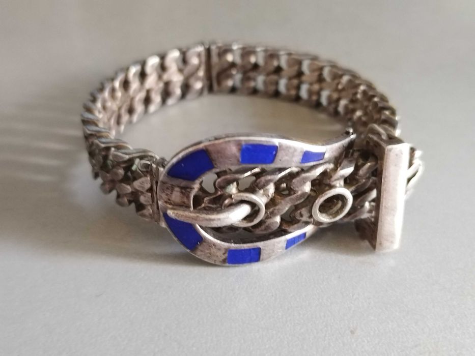 Bratara tip curea  Argint masiv