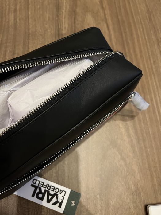 Кожена чантичка Karl Lagerfeld