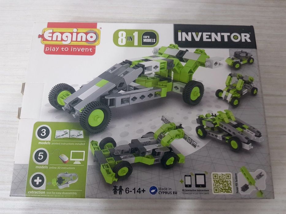 INVENTOR - kit construcție 8 mașini