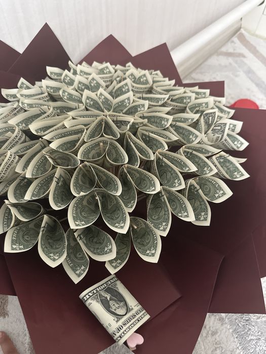 Цветы из доллара