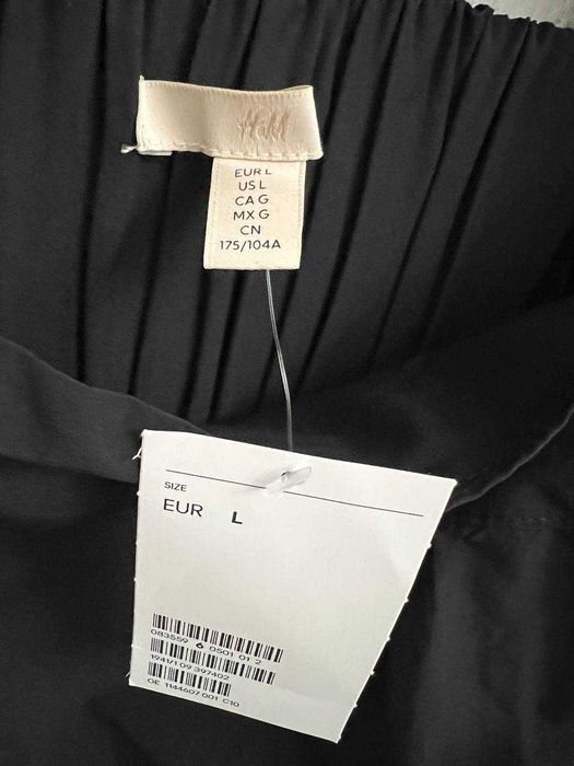 Новая укороченная рубашка /топ с пышными рукавами H&M, размер L(48/52)