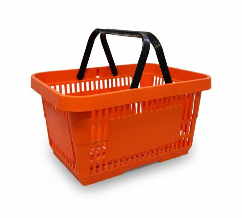 Пластмасова кошница за пазаруване 22 литра, различни цветове