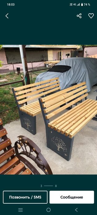 Скамейки уроно бесетки