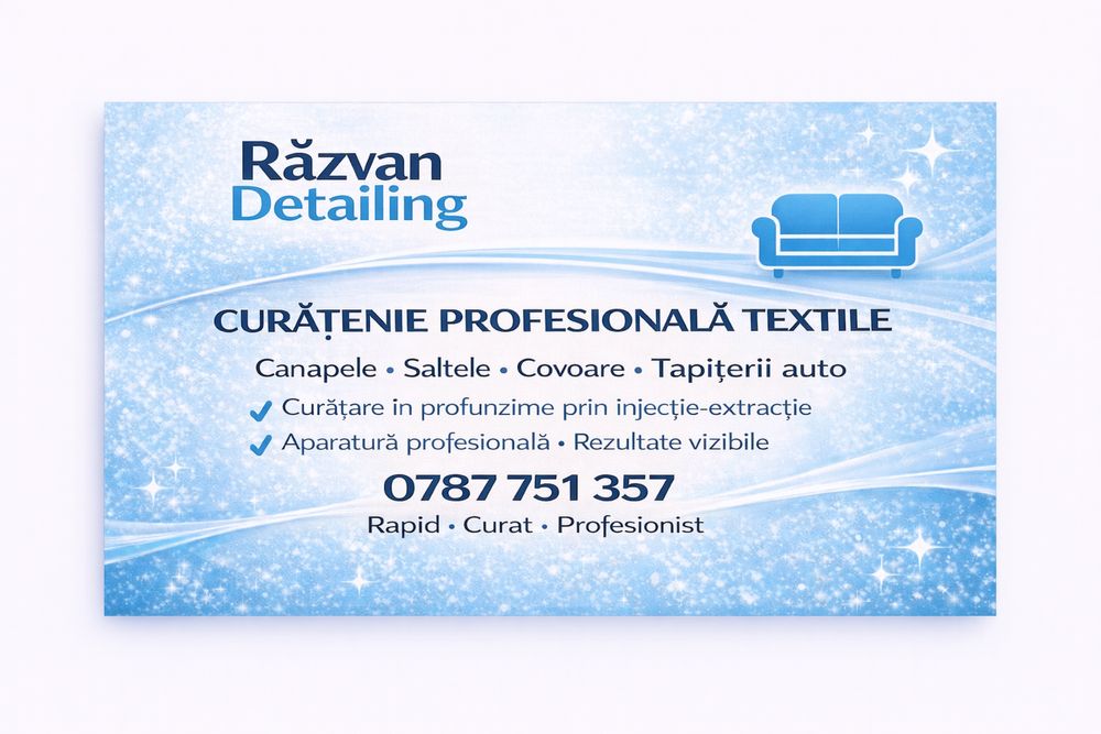 Detailing orice tip de material textil