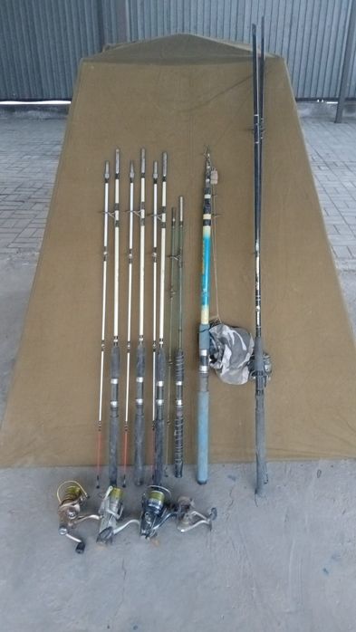 Удочки с катушками