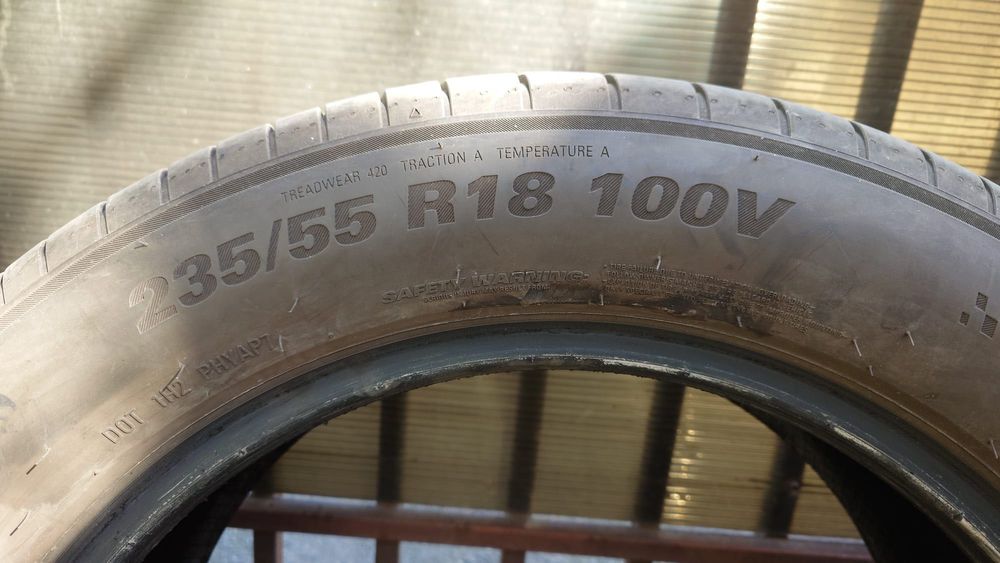 4 anvelope de vara 235/55/R18 100V dot 4624