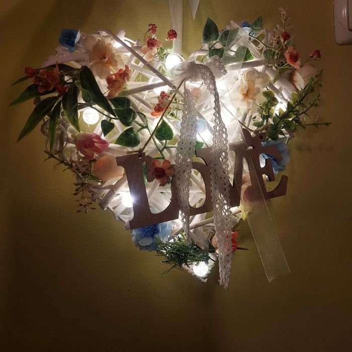 Сърца,светлинки,цветя,Коледа е,обич,любов,подарък,за тебе