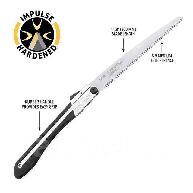 Пила Silky Gomboy 300мм, 10зуб/30мм, складная.