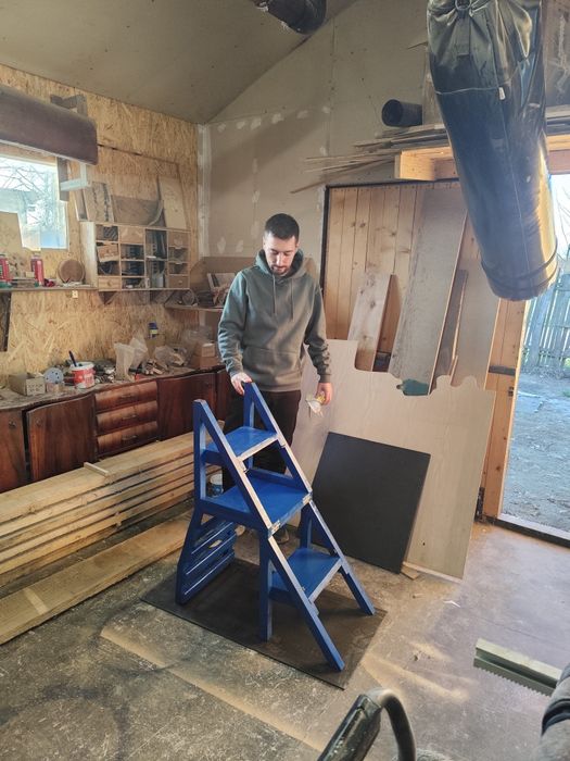 Scaun scară 2 în 1