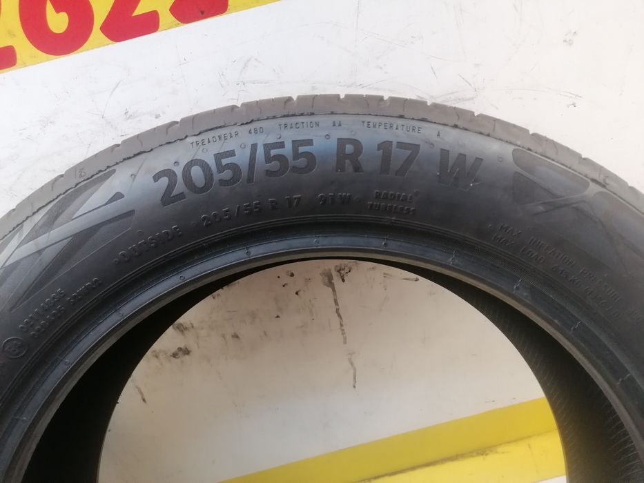 205/55/17 2 *Continental vara 91w  dot 2721    5,,80mm