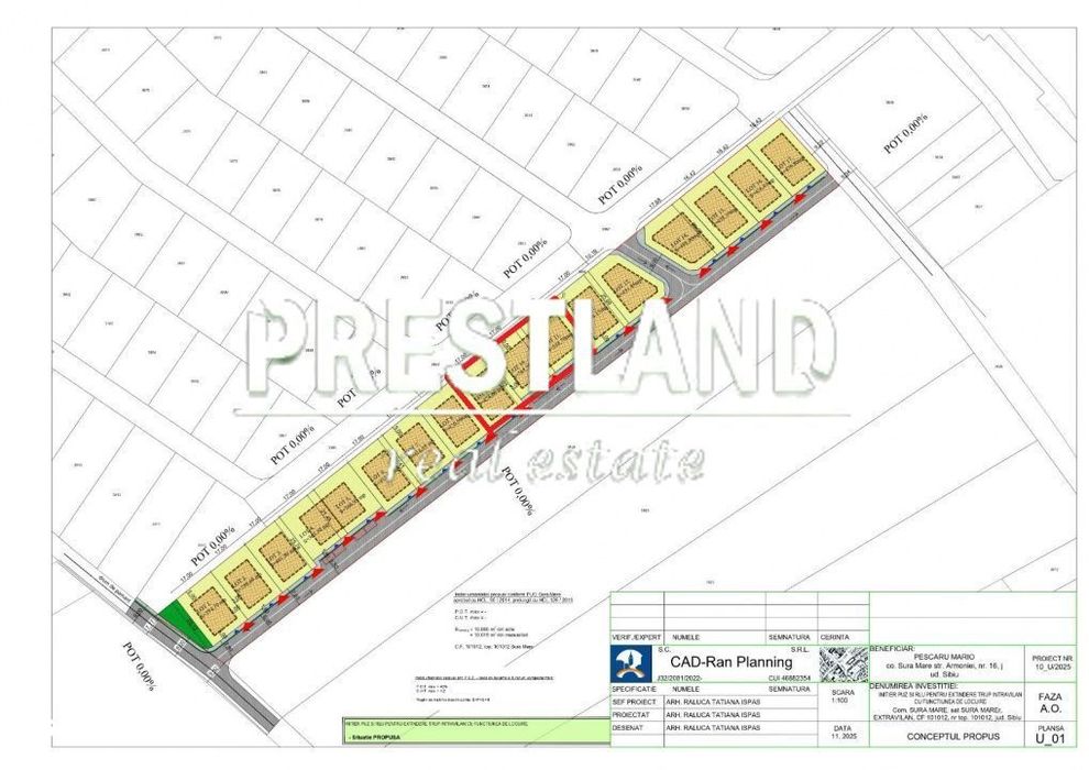 Teren intarvilan constructie casa, pretabil investție !!!