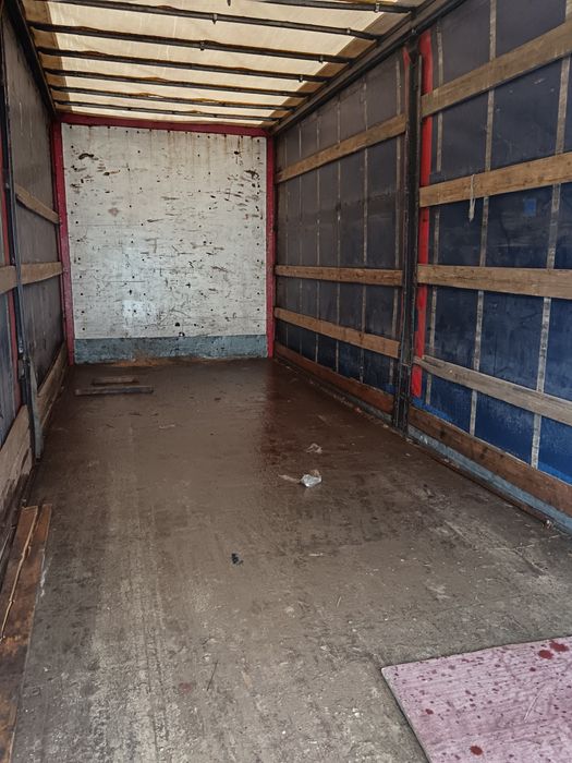 Suprastructura camion, duba cu prelata  pe role, magazie 7,1m
