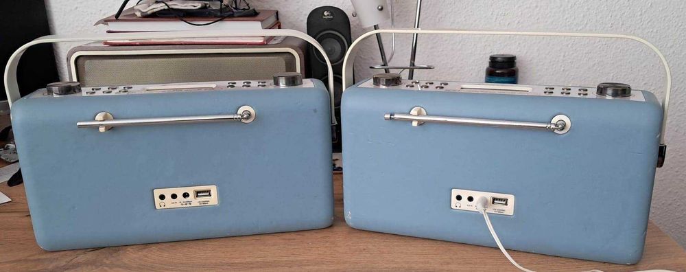 Radio portabil VQ Hepburn II DAB+/FM și Bluetooth, albastru