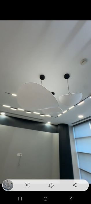 Люстры белые 3 шт разного диаметра