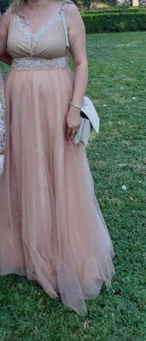 Официална рокля пудра